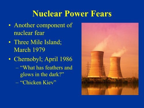 Nuclear Issues in the 1970s and 1980s