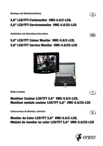 5,6” LCD/TFT-Farbmonitor VMC-5.6/2-LCD, 5,6” LCD/TFT ...