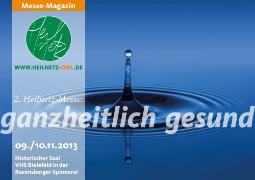 Das Messe-Magazin 2013 - Gesundheit für weniger Geld