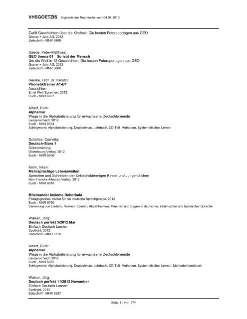 Seite 1 von 174 Dreke, Michael: Grammatik & Wortschatz üben mit ...