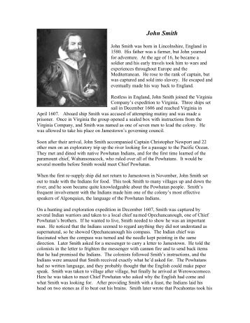 John Smith biography