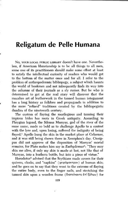 Religatum de Pelle Humana - Jeremy Norman's HistoryofScience.com