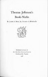 Thomas Jefferson's Book-Marks