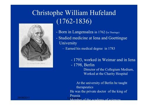 Hufeland's Journal and Homeopathy