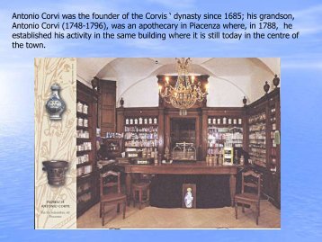 Antonio Corvi was the founder of the Corvis â dynasty since