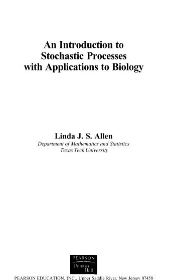 An Introduction to Stochastic Processes with Applications to Biology