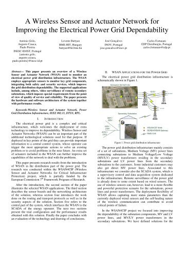 A Wireless Sensor and Actuator Network for Improving the Electrical ...