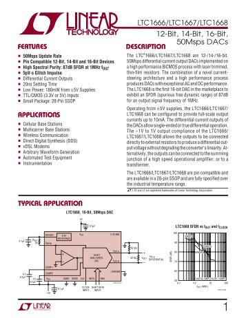 LTC1666/LTC1667/LTC1668 APPLICATIO S U TYPICAL ...