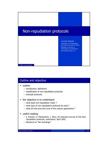 Non-repudiation protocols