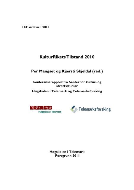 Rapport (PDF, 381,24 kB) - HÃ¸gskolen i Telemark