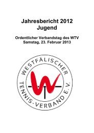Jahresbericht 2012 Jugend - WTV
