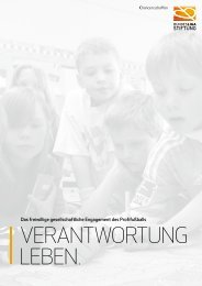Bundesliga-Stiftung Der deutsche Profifußball investiert jährlich ...