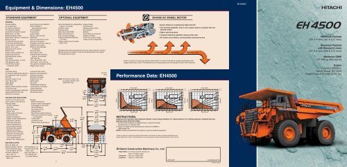 EH4500 Performance Data - Hitachi Construction Machinery