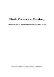 Hitachi Construction Machinery