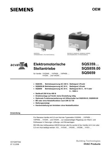 SQS859.00 SQS659 - Siemens