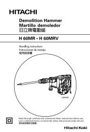 Demolition Hammer Martillo demoledor 日立牌電動鎚 H 60MR • H ...