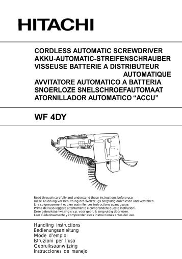 WF 4DY - Hitachi Koki Co., Ltd.