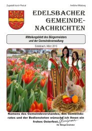 edelsbacher gemeinde- nachrichten - Gemeinde Edelsbach bei ...