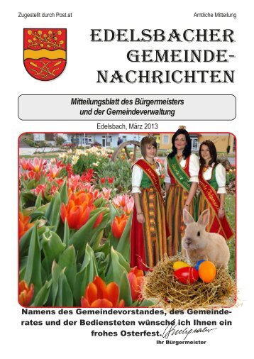 edelsbacher gemeinde- nachrichten - Gemeinde Edelsbach bei ...