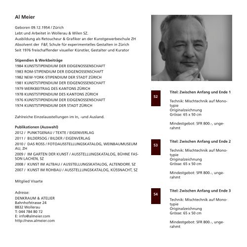 Katalog zur Ausstellung (PDF, 8.5 MB) - Rudolf Steiner Schule Aargau