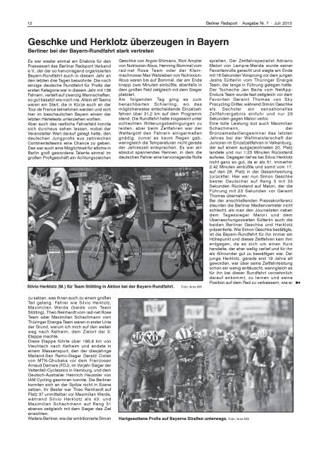 Juli 2013 - Berliner Radsport Verband e.V.