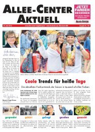 Coole Trends für heiße Tage - Allee-Center Magdeburg