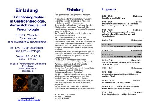 Vorlage-Endosonoworkshop 2012 aussen-1 - Hitachi Medical ...