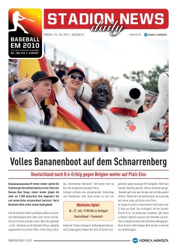 Wichtiger Sieg im - Baseball-Em 2010