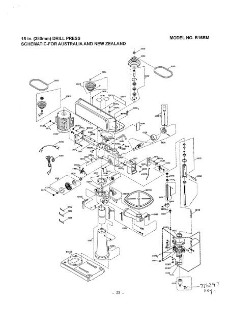 B16rm Exploded Diagram And Parts Listing