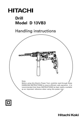 D13VB3 Product Manual - Hitachi