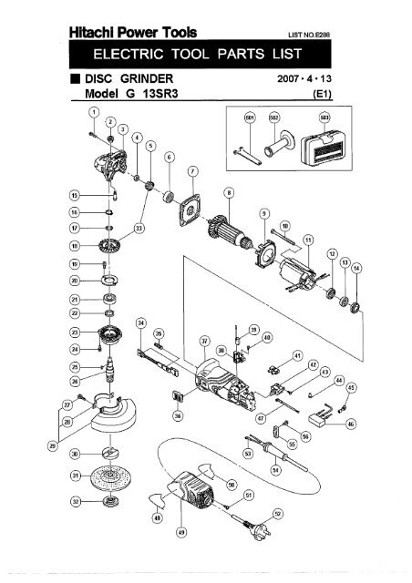 Hitachi angle grinder troubleshooting flow chart
