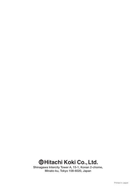 A25EB(H4) Instruction Manual - Hitachi