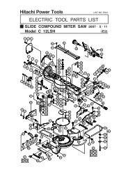 C12LSH Exploded Diagram and Parts Listing - Hitachi