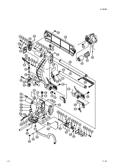 C12LSH Exploded Diagram and Parts Listing - Hitachi