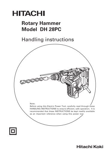 DH28PC Product Manual - Hitachi