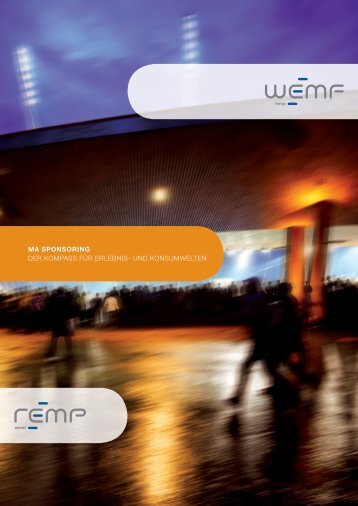 Broschüre MA Sponsoring - WEMF AG für Werbemedienforschung
