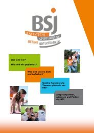Bildungsbroschüre BSJ Unterfranken 2013 - Bayerische Sportjugend