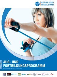 Ausbildungsprogramm - Deutscher Fitness und Aerobic Verband e.V.