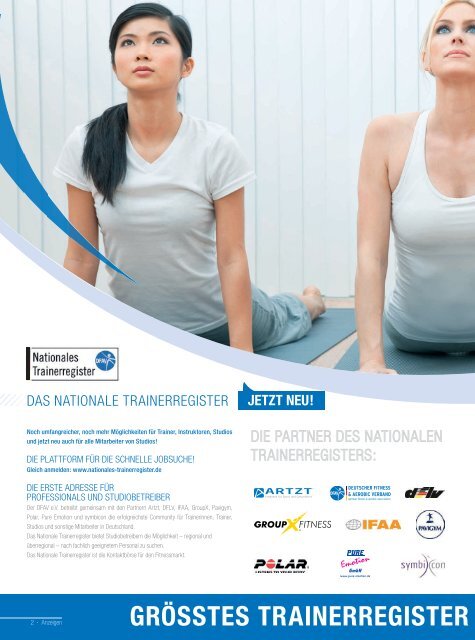 Ausbildungsprogramm - Deutscher Fitness und Aerobic Verband e.V.