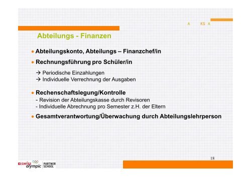 Sportabteilung - Alte Kantonsschule Aarau