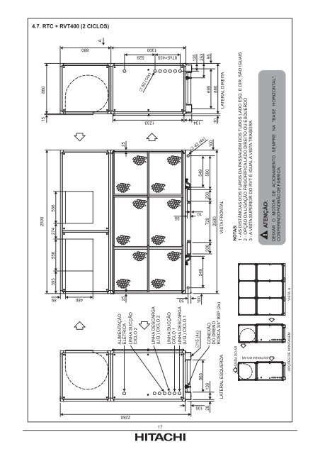 Split Alta Capacidade Package Modular SÃ©rie RAPIV_D ... - Hitachi