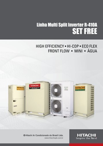 Multisplit Split Inverter VRF Set Free - Hitachi