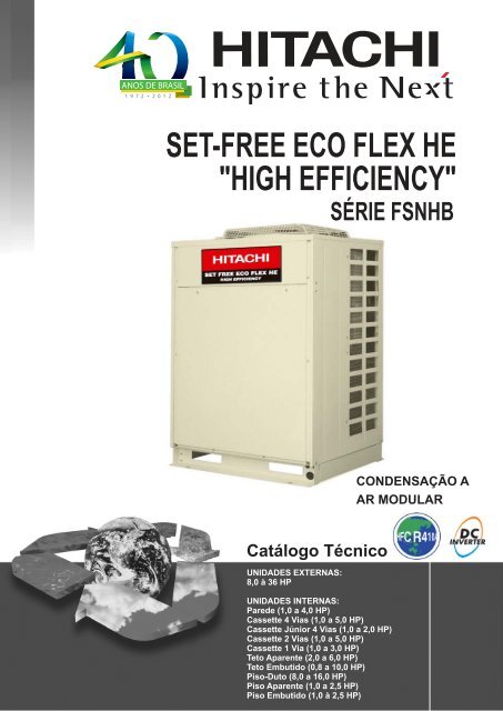 set-free eco flex he "high efficiency" - Hitachi Ar Condicionado do ...