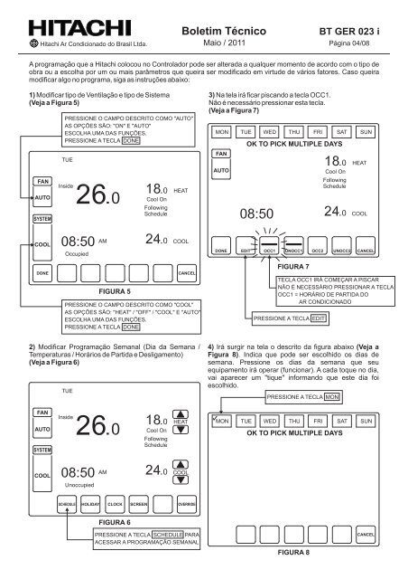 BT GER 023 i INFORMATIVO MANU... - Hitachi Ar Condicionado do ...