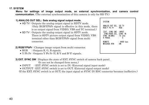 HV-HD201 Op Manual - Hitachi Kokusai Electric America, Ltd.