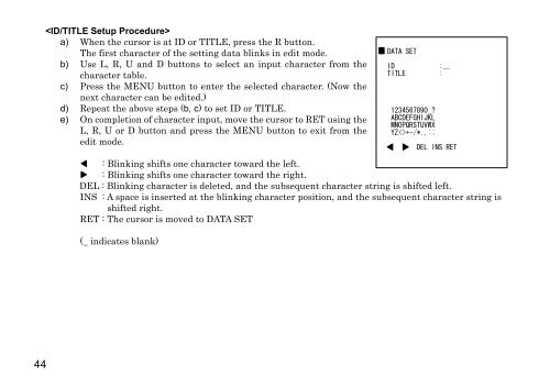 HV-HD201 Op Manual - Hitachi Kokusai Electric America, Ltd.