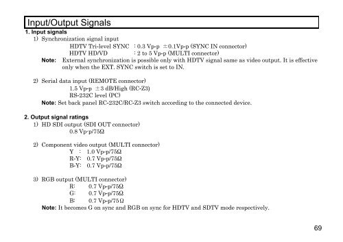 HV-HD201 Op Manual - Hitachi Kokusai Electric America, Ltd.