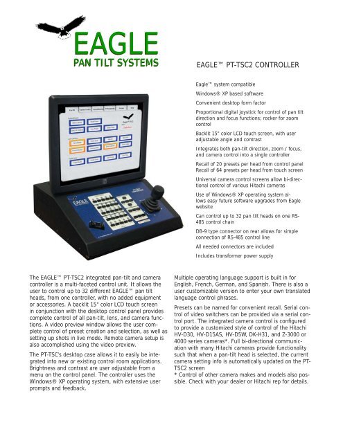 PT-TSC2 Brochure - Hitachi Kokusai Electric America, Ltd.