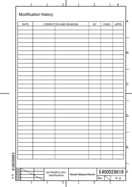 KP-FB30PCL Specifications - Hitachi Kokusai Electric America, Ltd.