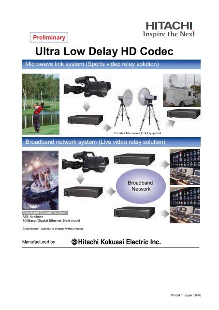 Ultra Low Delay HD Codec